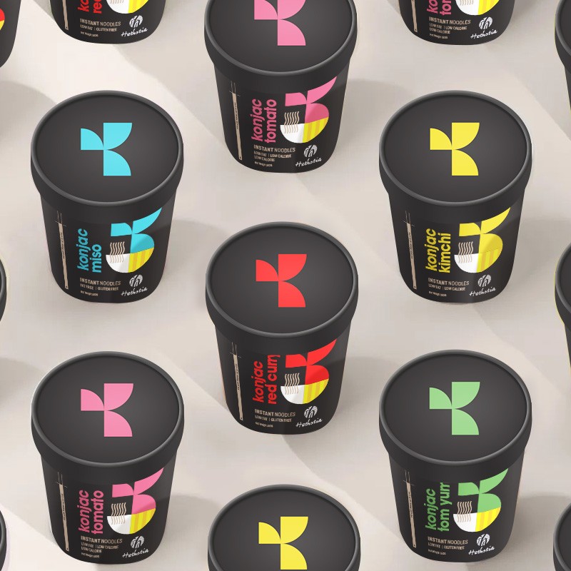 Red Curry Konjac Cup Noodles Supplier - Vegan HALAL Instant