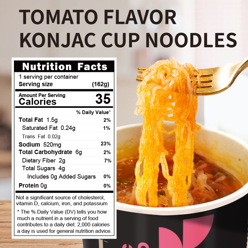 Konjac Wide Noodles Supplier - Gluten Free Fat Free 80g