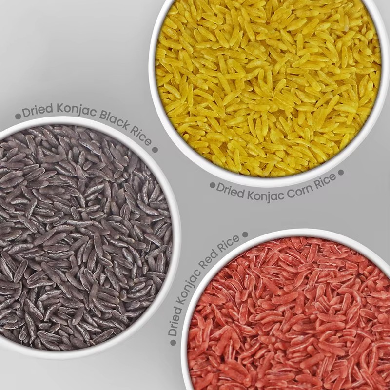 Dried Konjac Black Rice Manufacturer - HALAL Diabetic 80g