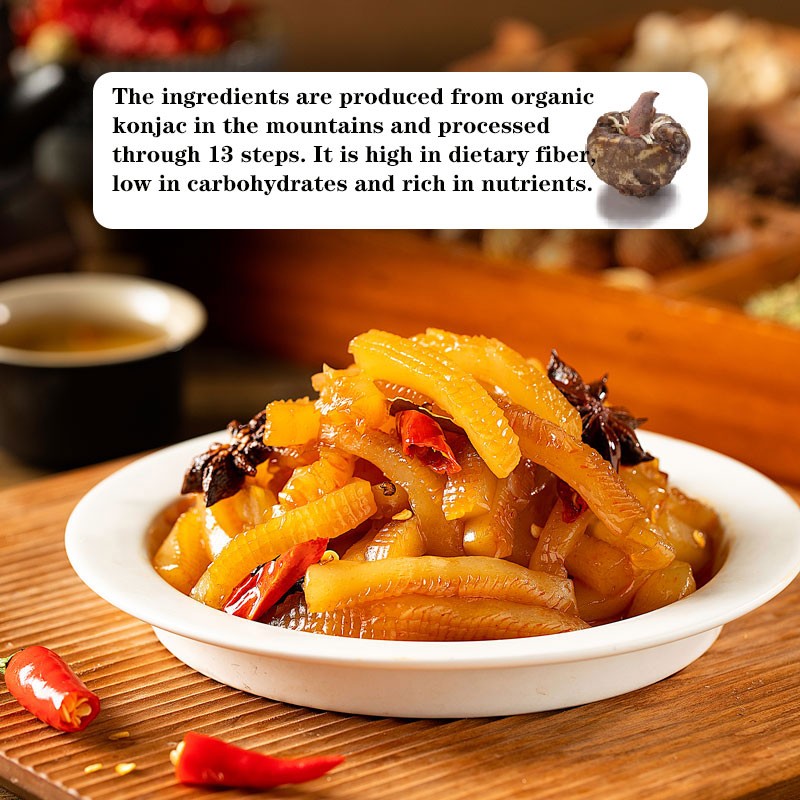 Konjac Spicy Strips Factory - 800g Premium Dietary Fiber