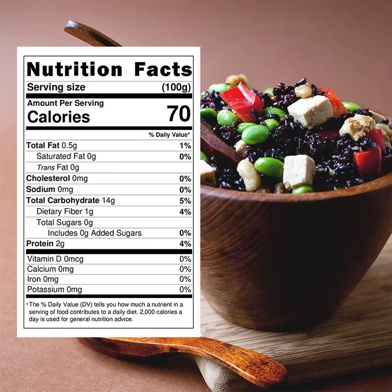 Organic Konjac Black Rice Factory - HALAL Keto Free 80g