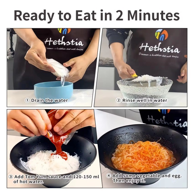 Instant Konjac Noodles Manufacturer - Vegan Kimchi 240g