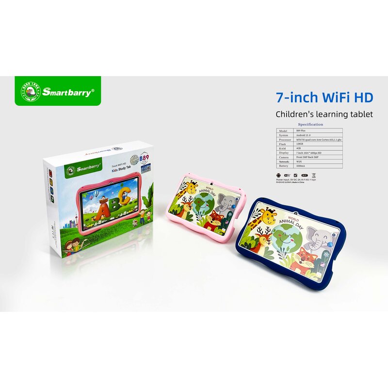 Kids Tablet - B89 PLUS 7" 1+8GB WIFI Educational Reading Android