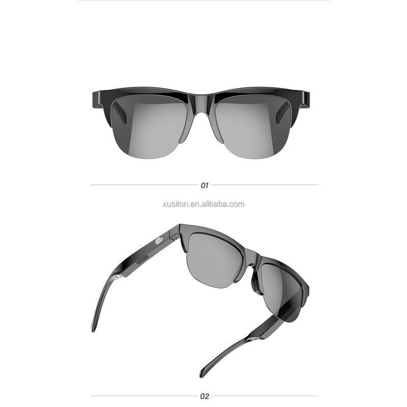Smart Glasses - 2026 F06 UV400 Music Call Wireless Earphone Sport