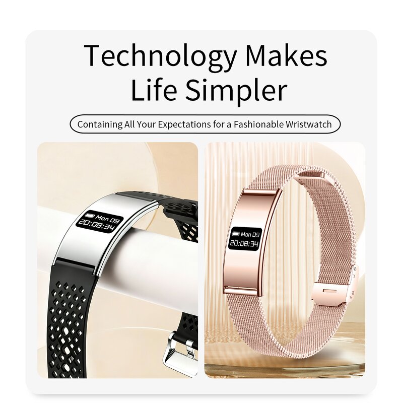 Smart Bracelet Manufacturer - B8 Fashion Jewelry HR Blood Oxygen Sleep APP Control