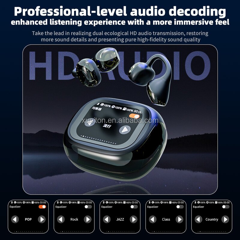 Wireless Earphones - LX-20pro 2025 Ear-hook Screen BT Call Music ACN