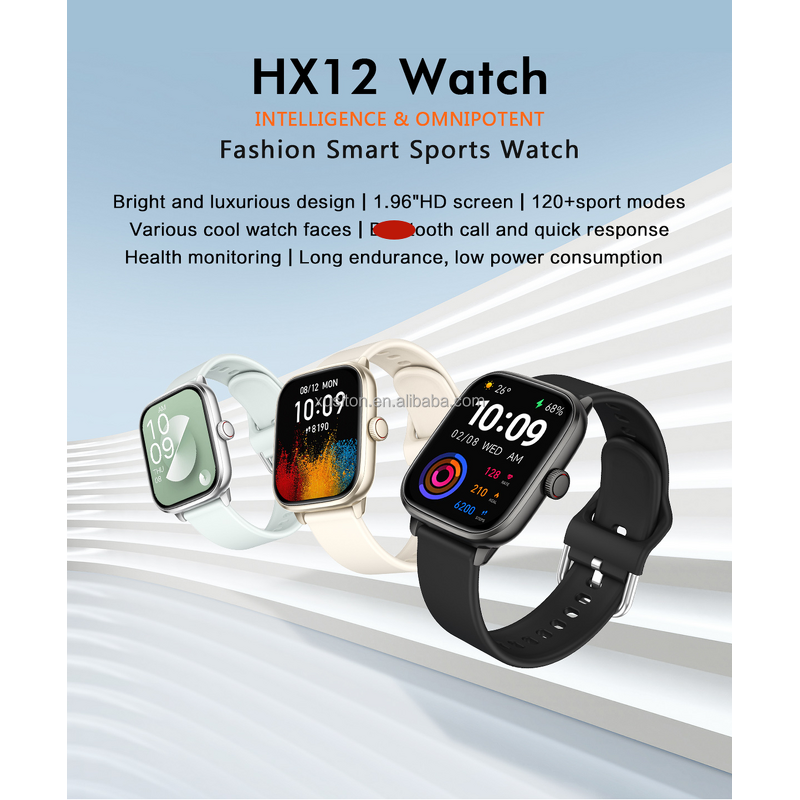 Smartwatch Manufacturer - OEM HX12 2023 1.95" LCD Dial Call HR Blood Oxygen