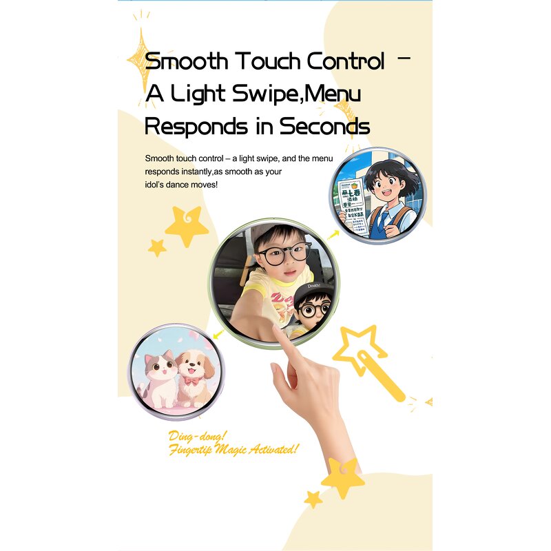 Smart Digital Badge - 2026 E87 Dynamic Anime Customizable Touch Screen