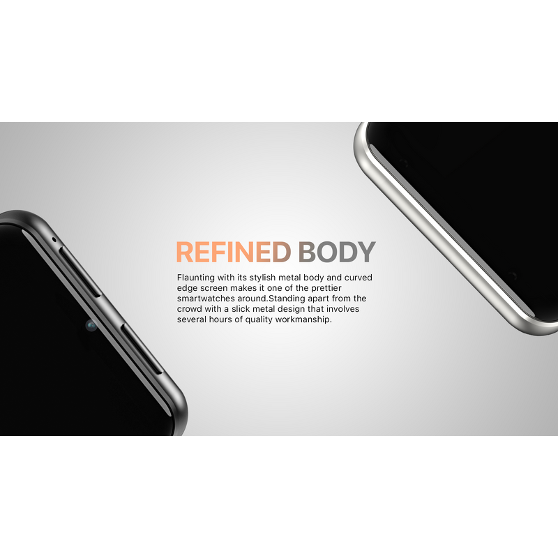 4G Smartwatch - DM100 2880mAh 2.86" GPS HR 4-Day Battery SIM Android