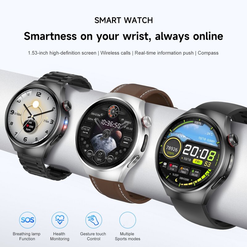 Smart Watch Manufacturer - OEM Watch5 2025 GPS SOS Gesture Control Large Battery