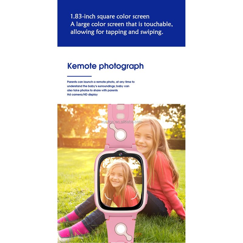 Kids Smart Watch - 2025 W19 4G SIM Camera LBS WIFI Video Call Flashlight