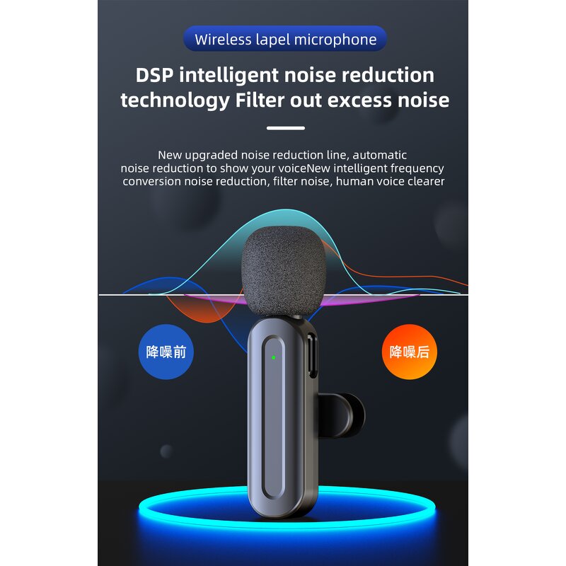 Lavalier Mic - OEM SX25 2.4G Metal Noise Reduction Conference Wireless