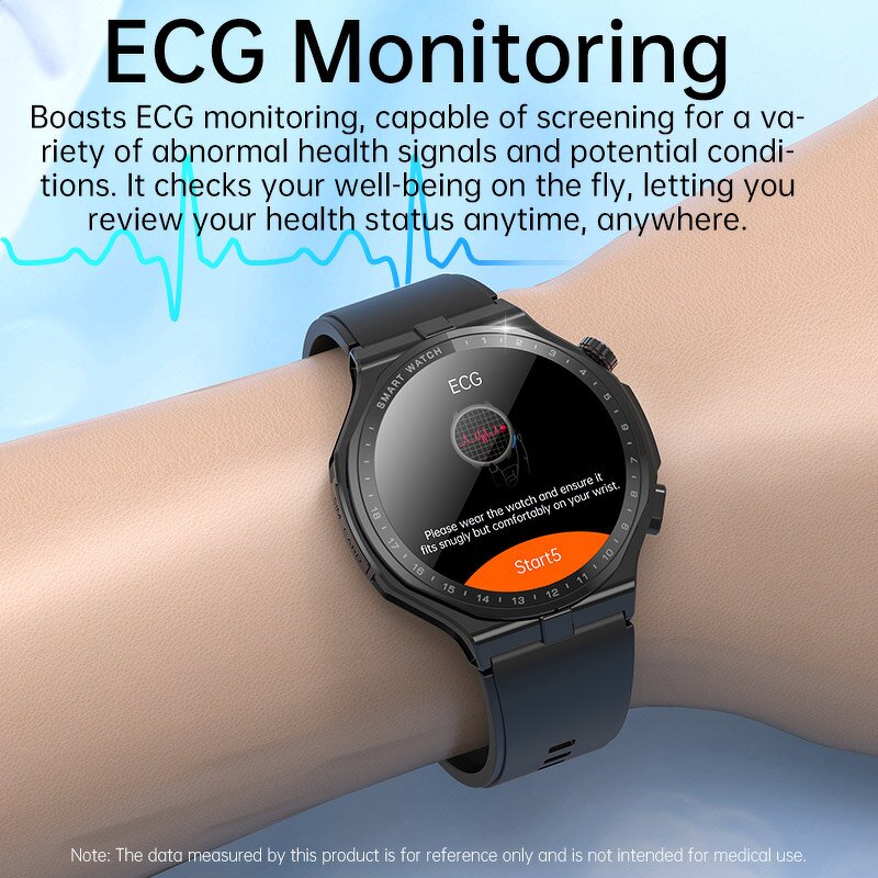 4G Smart Watch - AD300 ECG Sleep GPS TikTok NFC SOS Men Women Health