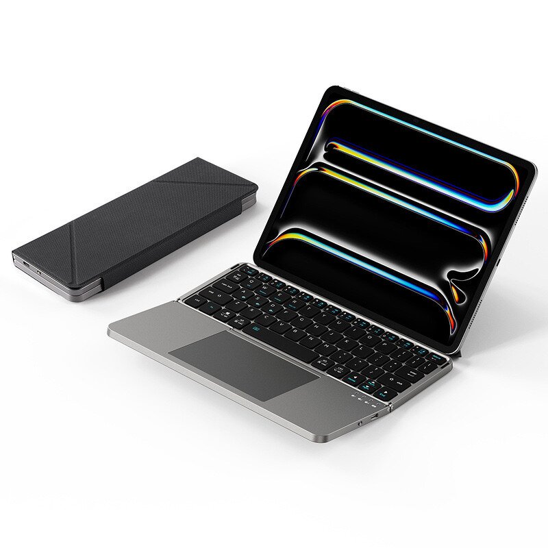 Wireless Keyboard - Ibox 11 Mechanical USB-C Scissor Foldable Touchpad
