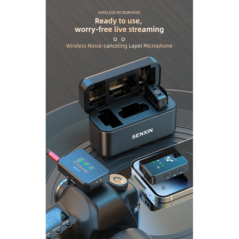 Wireless Mic - OEM SX62 DSP Noise Reduction 30m Hi-Fi Professional