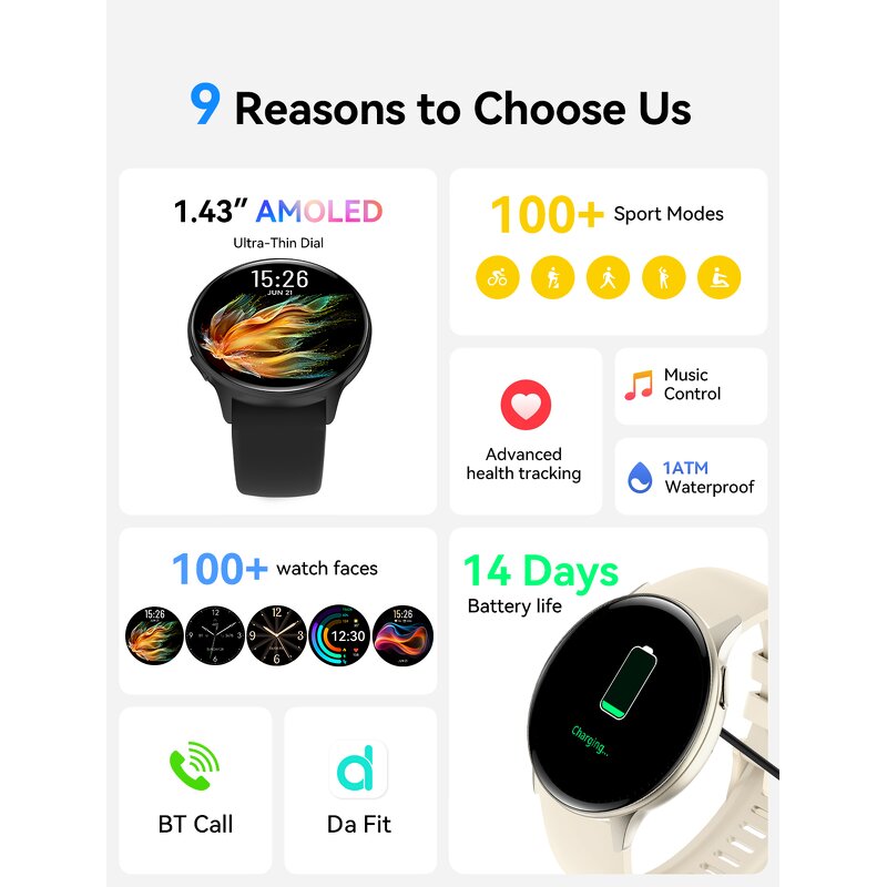 Smart Watch Manufacturer - 2025 VS41 PRO AMOLED 22mm BT Call HR BP Waterproof