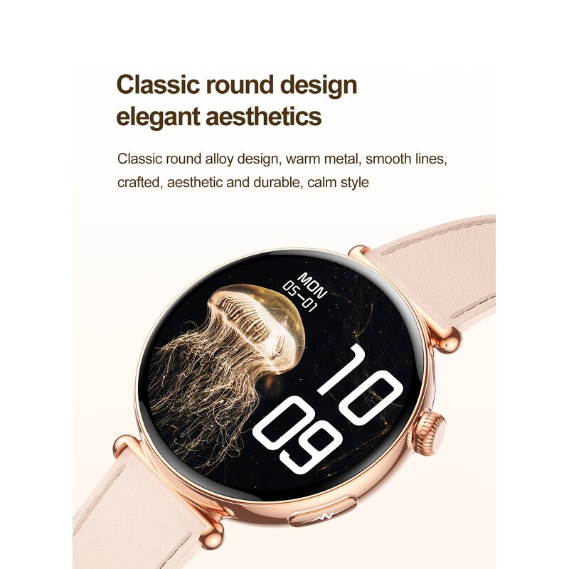 Smart Watch Manufacturer - 2025 ET491 Women AMOLED BT Call HR BP AI Answer