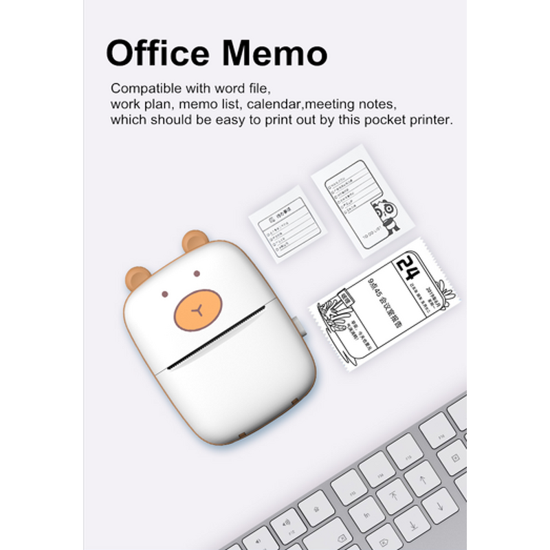 Label Printer - A8A Durable Battery Portable Wireless Web Photo Printer