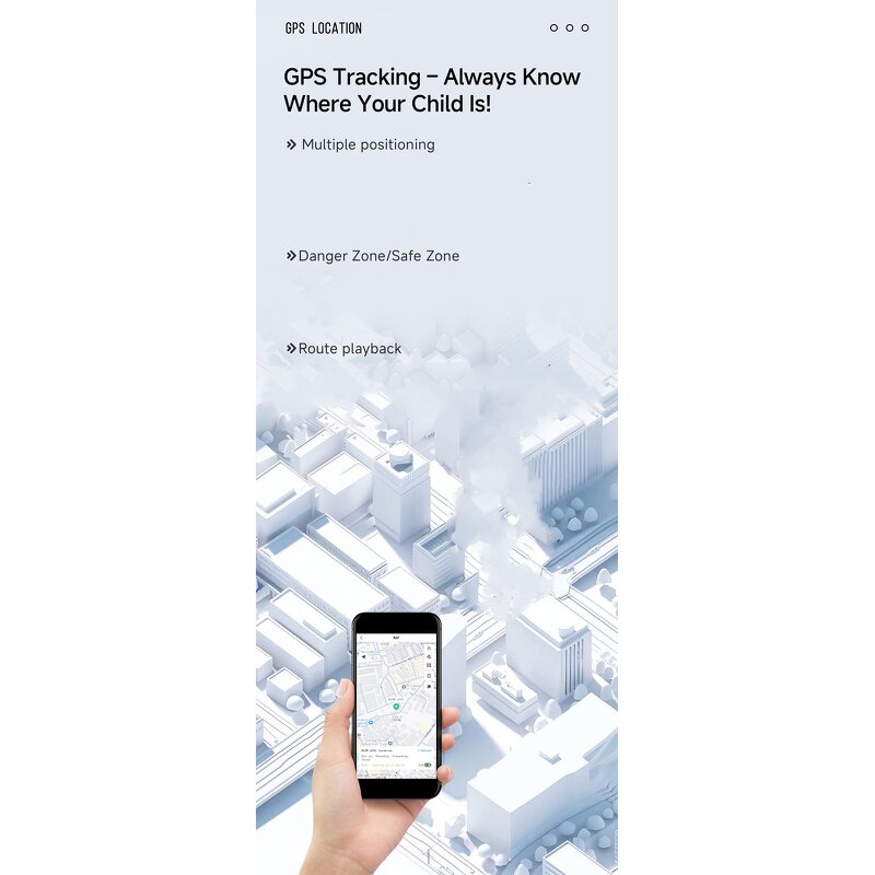 Kids Smart Watch - OEM AS10 2025 4G SIM GPRS IP67 Real-time Tracking