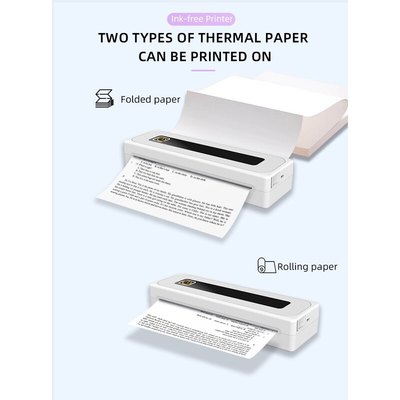 Thermal Printer - A4B Ink Free BT Multiple Format High Definition Label