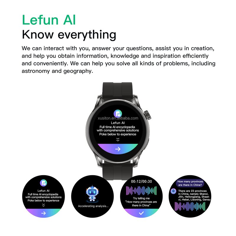 Smart Watch Manufacturer - OEM LC302T 2025 1.32" AMOLED HR BT Call GPT AI