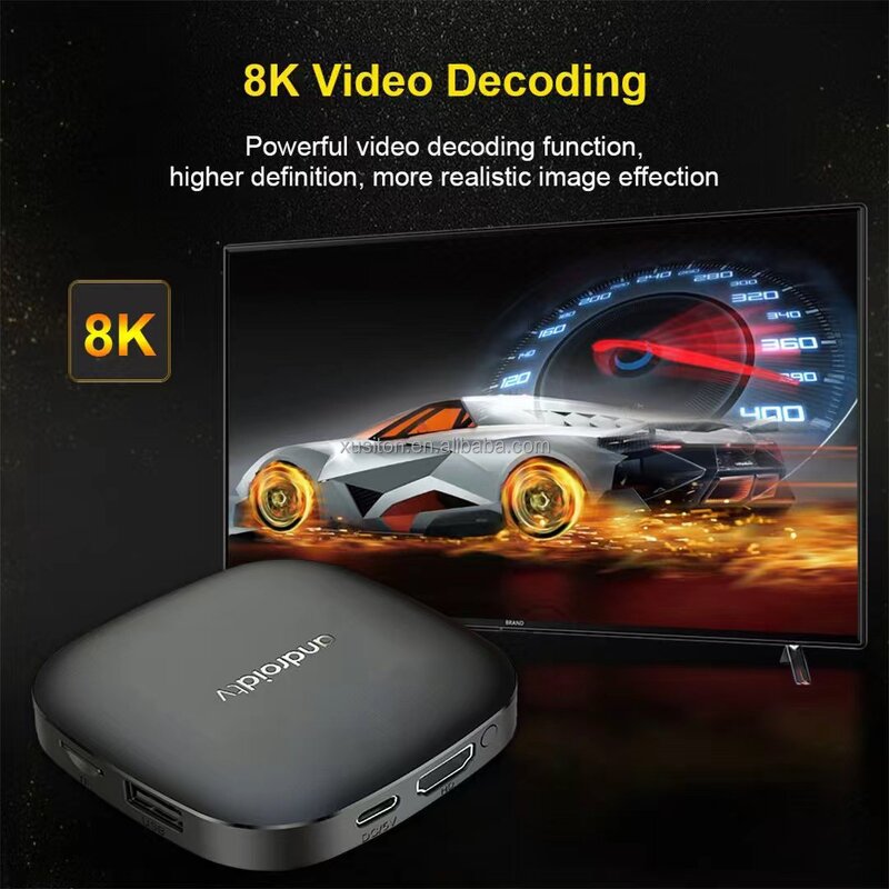 Android TV Box - OEM V3 2026 Quad Core 1+8GB 4K 8K 2.4G/5.8G Wifi