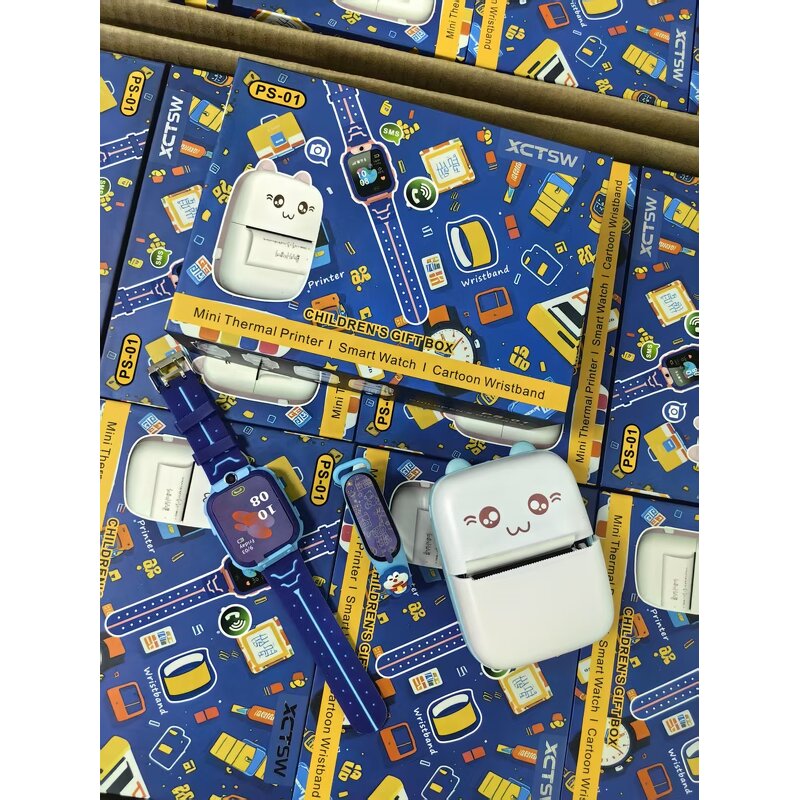 Kids Smart Watch - OEM PS-01 Thermal Printer Pedometer Call 2g Cartoon
