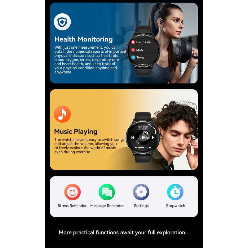 Smart Watch Manufacturer - OEM VG53 PRO 3ATM BT Music HR Navigation AMOLED