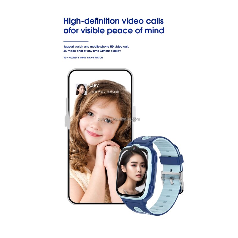 Kids Smart Watch - 2025 W19 4G SIM Camera LBS WIFI Video Call Flashlight