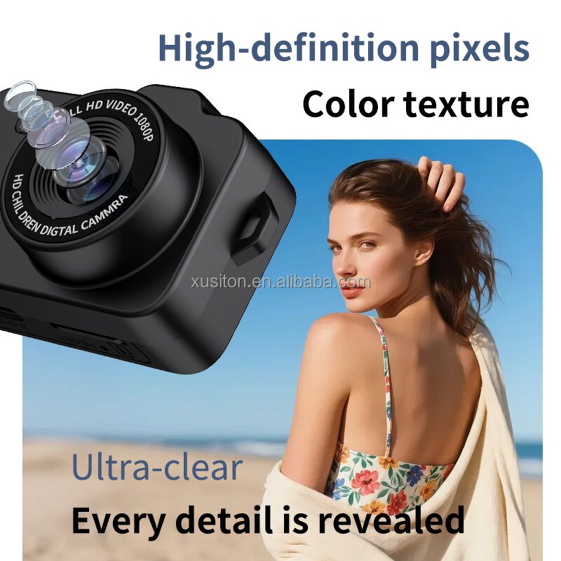 Kids Camera - M8 Mini DV 1080p Projection Cartoon Photo MicroSD Digital