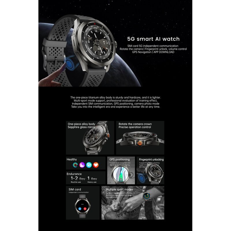 Smart Watch Manufacturer - OEM U7 HiSportPro Amoled Camera SIM Card GPS