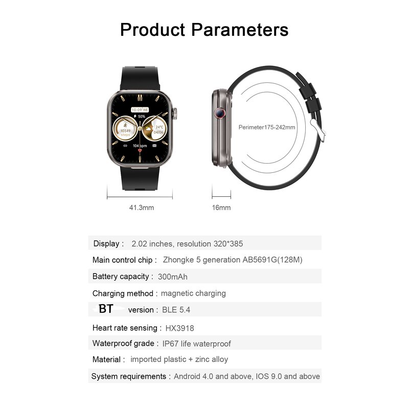 2-in-1 Smart Watch - T99 Earbuds Call Music HR BP Tracker Headset