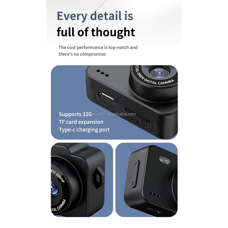 Kids Camera - M8 Mini DV 1080p Projection Cartoon Photo MicroSD Digital