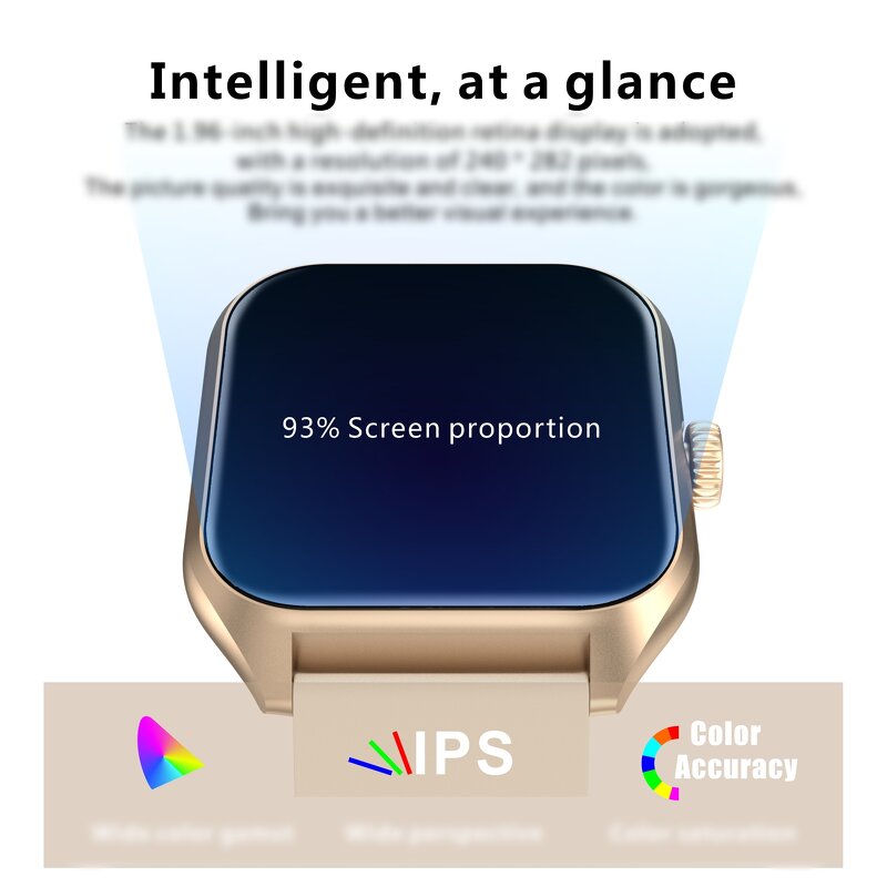 Smartwatch Manufacturer - QX5 2024 1.96" HD BT Call HR Monitoring Women