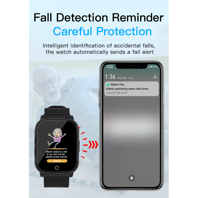 GPS Watch Manufacturer - 2025 FA83S Clear Screen IPX6 Video Call Sim Card