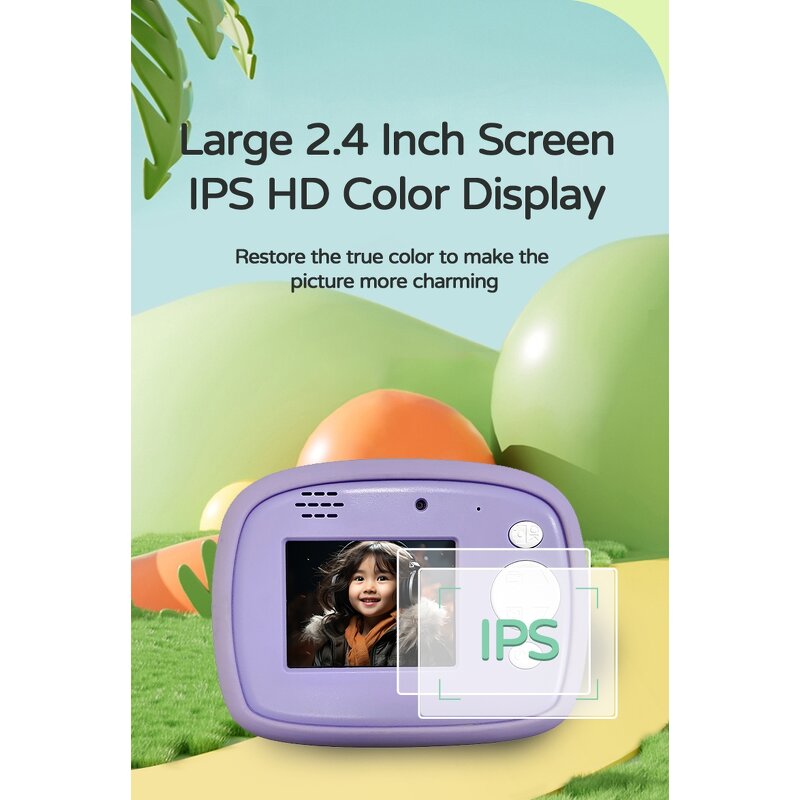 Kids Camera - D1 HD Instant Print MP3 Music Video 1300mAh Battery