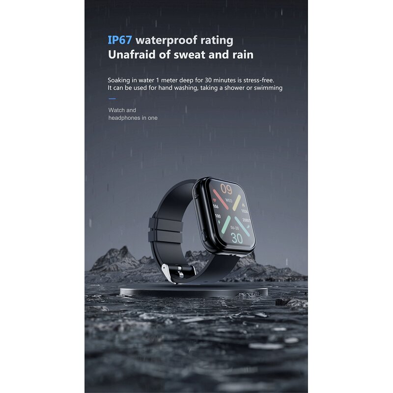 Smart Watch Manufacturer - T1 IP67 1.8" BT Call Multi Sports Digital Ultra