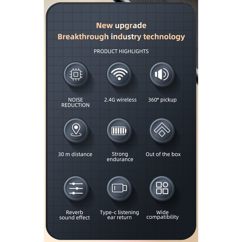 Lavalier Mic - SX25 360 Portable Type-C Professional Clear Recording