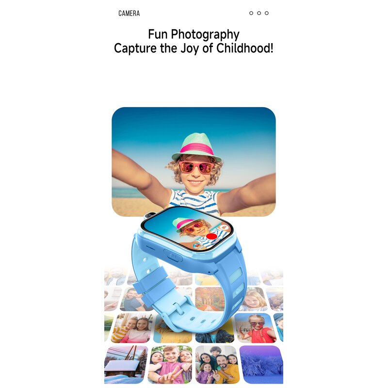 Kids Smart Watch - OEM AS10 2025 4G SIM GPRS IP67 Real-time Tracking