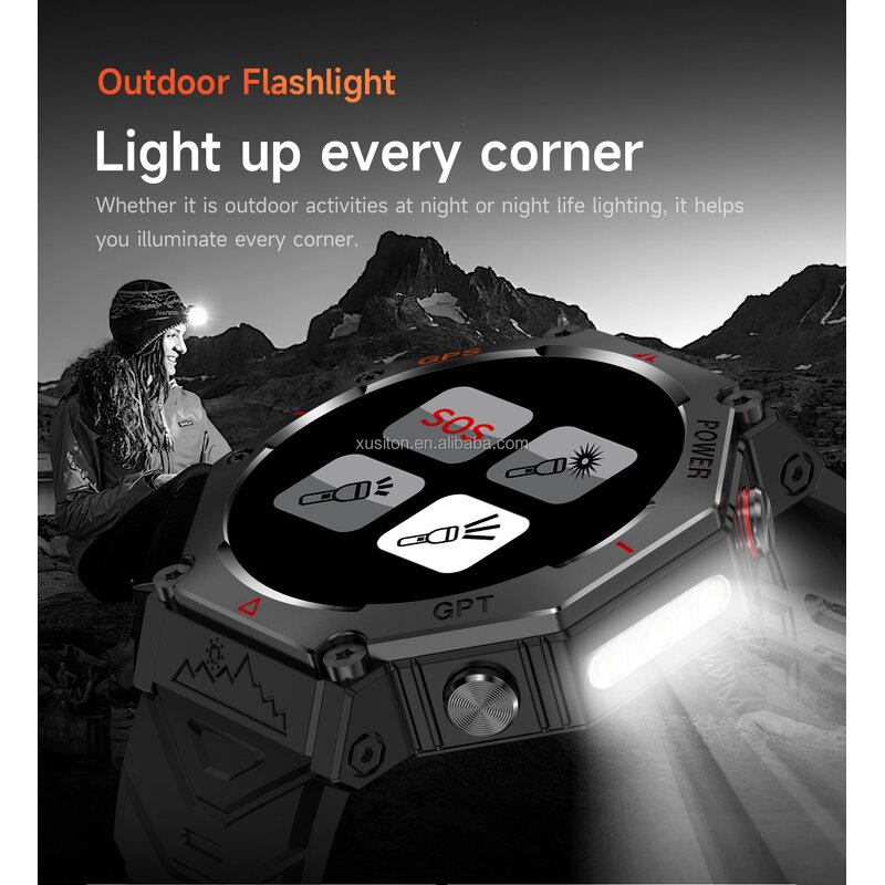 GPS Watch Manufacturer - KC91 1.39" IP68 GPS NFC GPT BT Call AI Assistant Sport