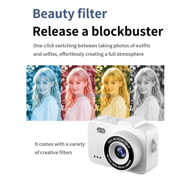 Kids Camera - M8 Mini DV 1080p Projection Cartoon Photo Digital Sport