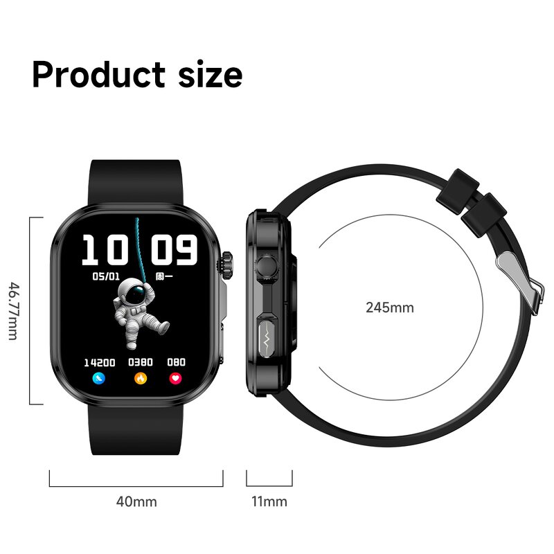 Smart Watch Manufacturer - OEM GE52 2025 ECG BP BT Call IP67 Professional Health