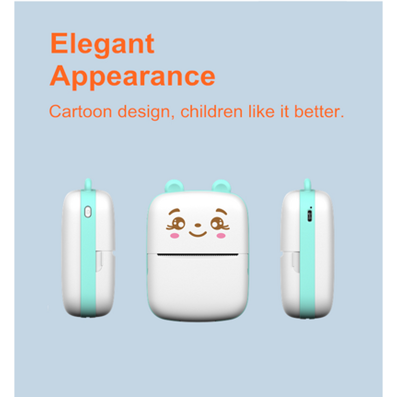 Thermal Printer - XCTSW A8C Mini Inkless Photo Sticker Pocket Receipt