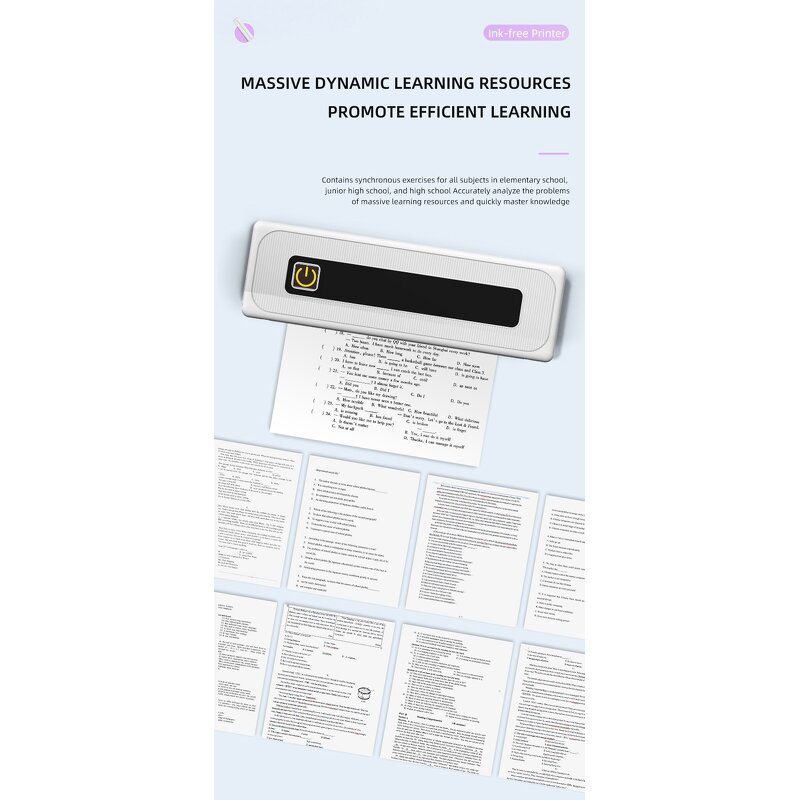 Thermal Printer - OEM A4B BT Ink-Free Multiple Format Iprint 1000mAh