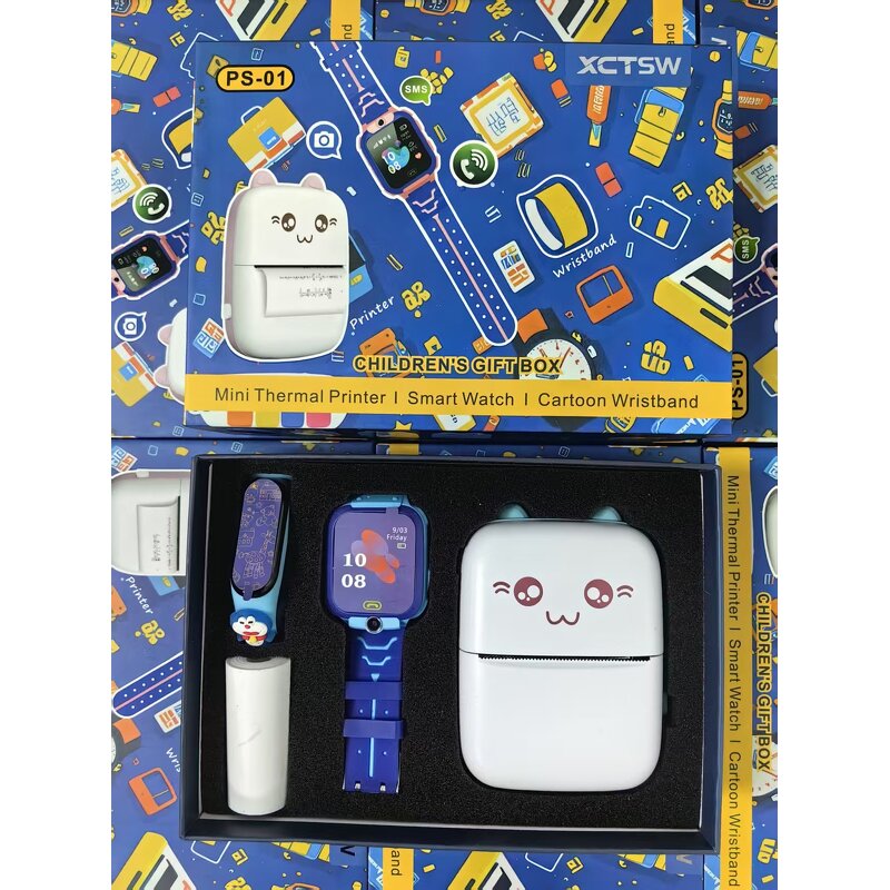 Kids Smart Watch - OEM PS-01 Thermal Printer Pedometer Call 2g Cartoon