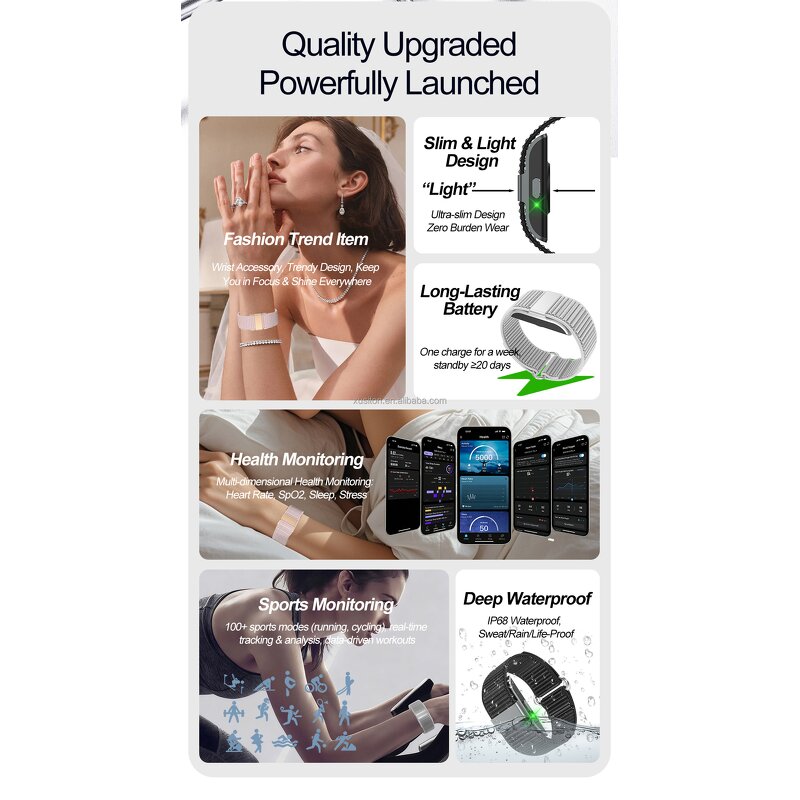 Smart Bracelet Manufacturer - S01 Screenless Wristband Lightweight Heart Rate Step Multi Sport