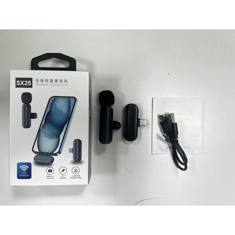 Lavalier Mic - OEM SX25 2.4G Metal Noise Reduction Conference Wireless