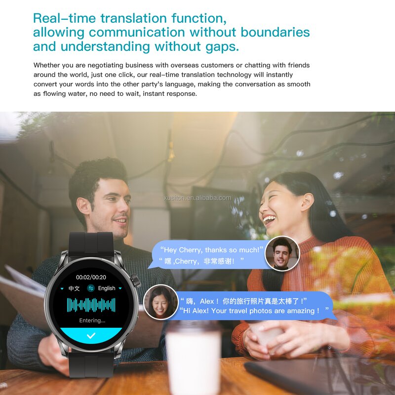 Smart Watch Manufacturer - OEM LC302T 2025 1.32" AMOLED HR BT Call GPT AI