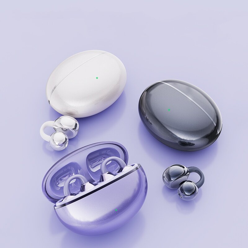 Open Ear Earbuds - X02 AI Calling Noise Cancelling Wireless Ear Clip Sport