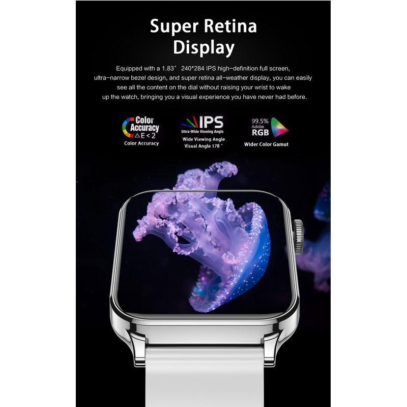 Smart Watch Manufacturer - T93 1.83" Full Screen Multi Sports Health Monitor